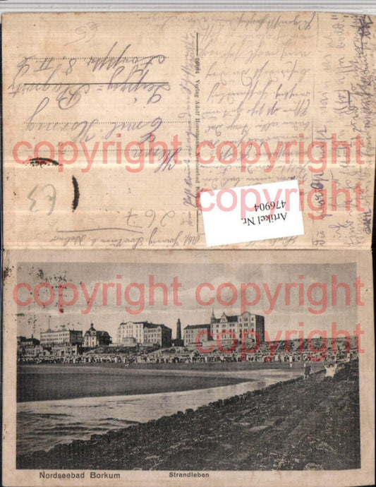 476904,Nordseebad Borkum Strandleben Strand
