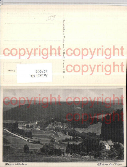 476905,Altenau im Oberharz Blick von d. Rose