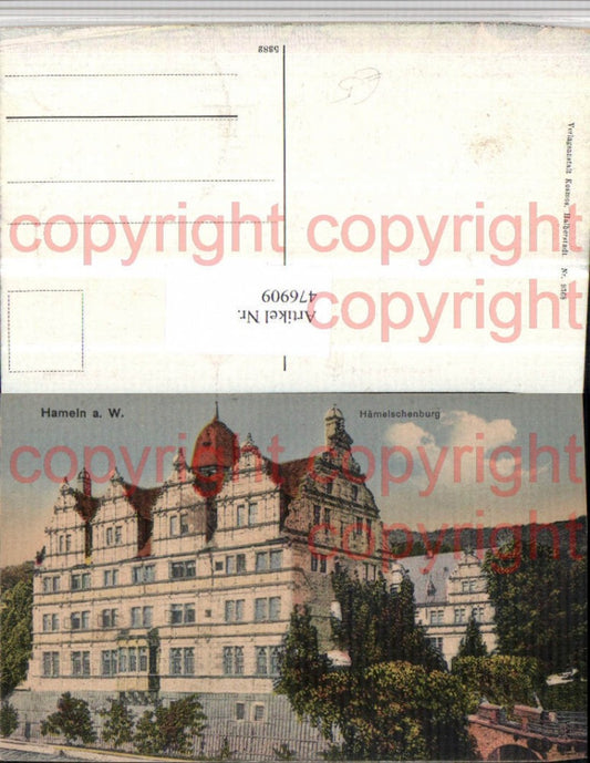 476909,Hameln an d. Weser Hämelschenburg Gebäude