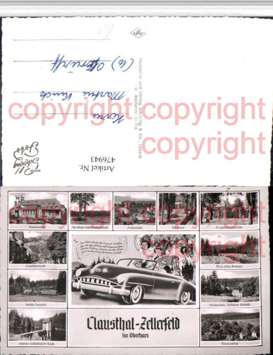 476943,Clausthal-Zellerfeld Totale Kirche Buntenbock Mehrbildkarte