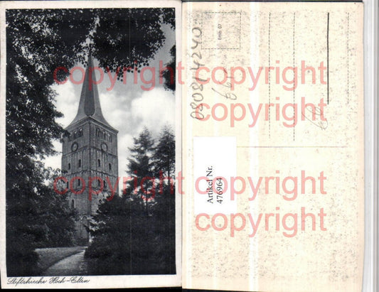 476964,Hoch-Elten b. Emmerich am Rhein Stiftskirche Turm