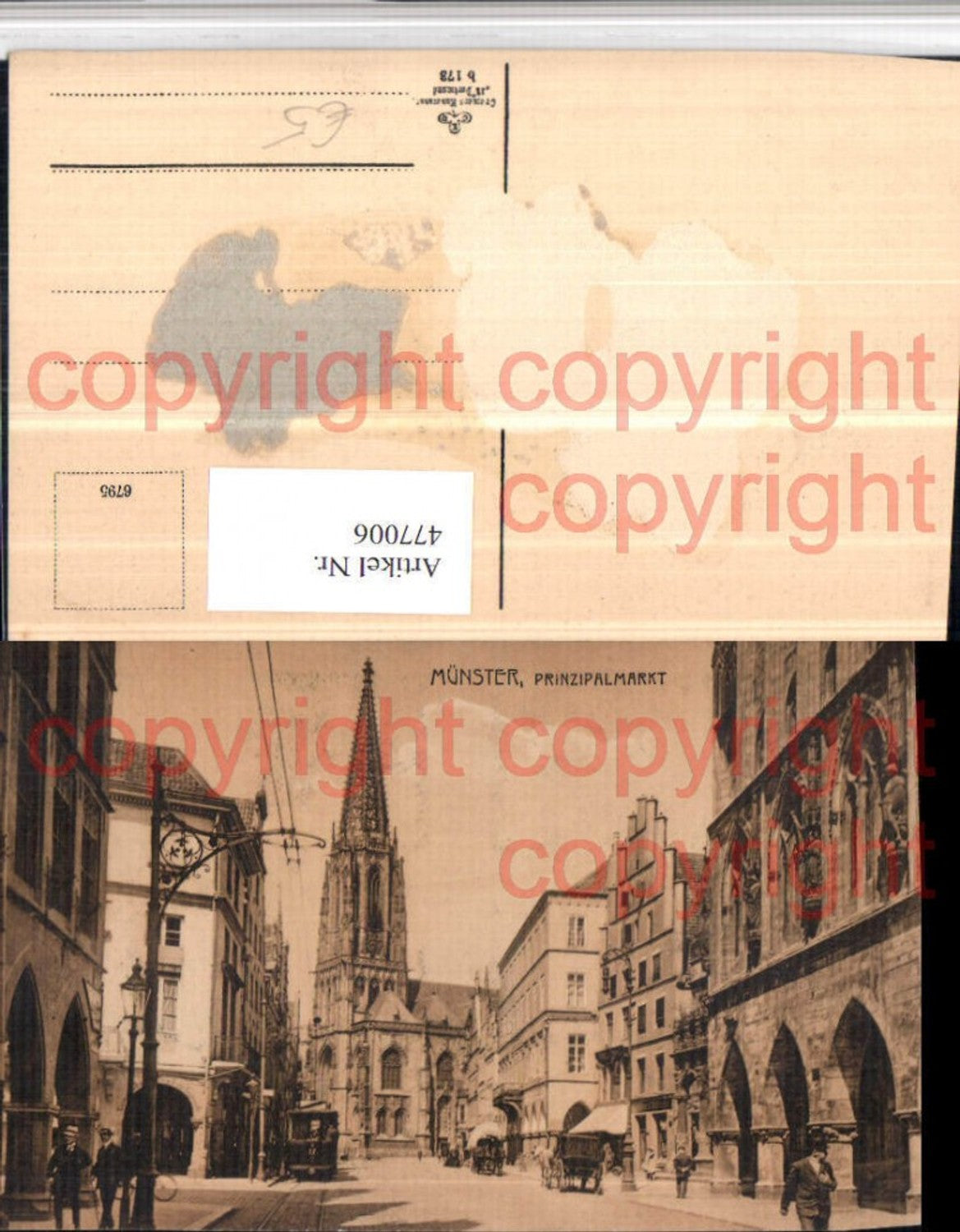 477006,Münster Prinzipalmarkt Straßenansicht Kirche