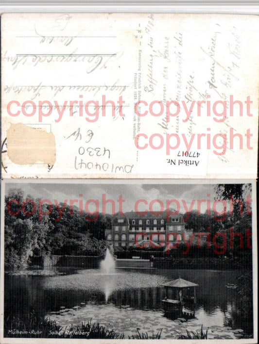 477017,Mülheim an d. Ruhr Solbad Raffelberg Teich