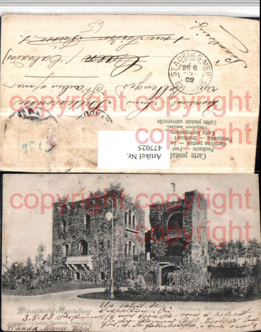 477025,Düsseldorf Ausstellung Weinburg Rüdesheimer