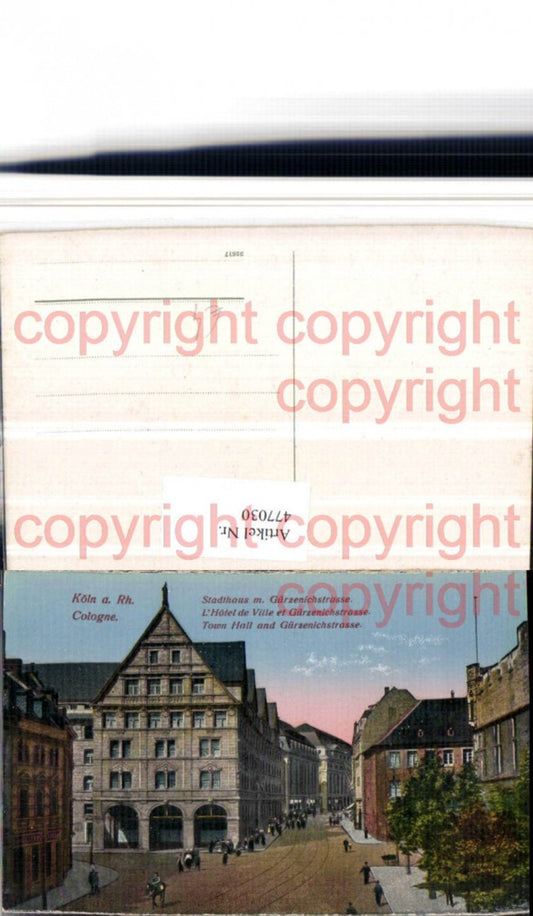 477030,Köln am Rhein Stadthaus m. Gürzenichstraße