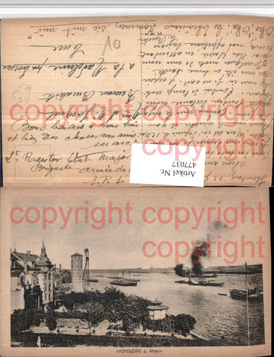 477037,Duisburg Homberg am Rhein Dampfer