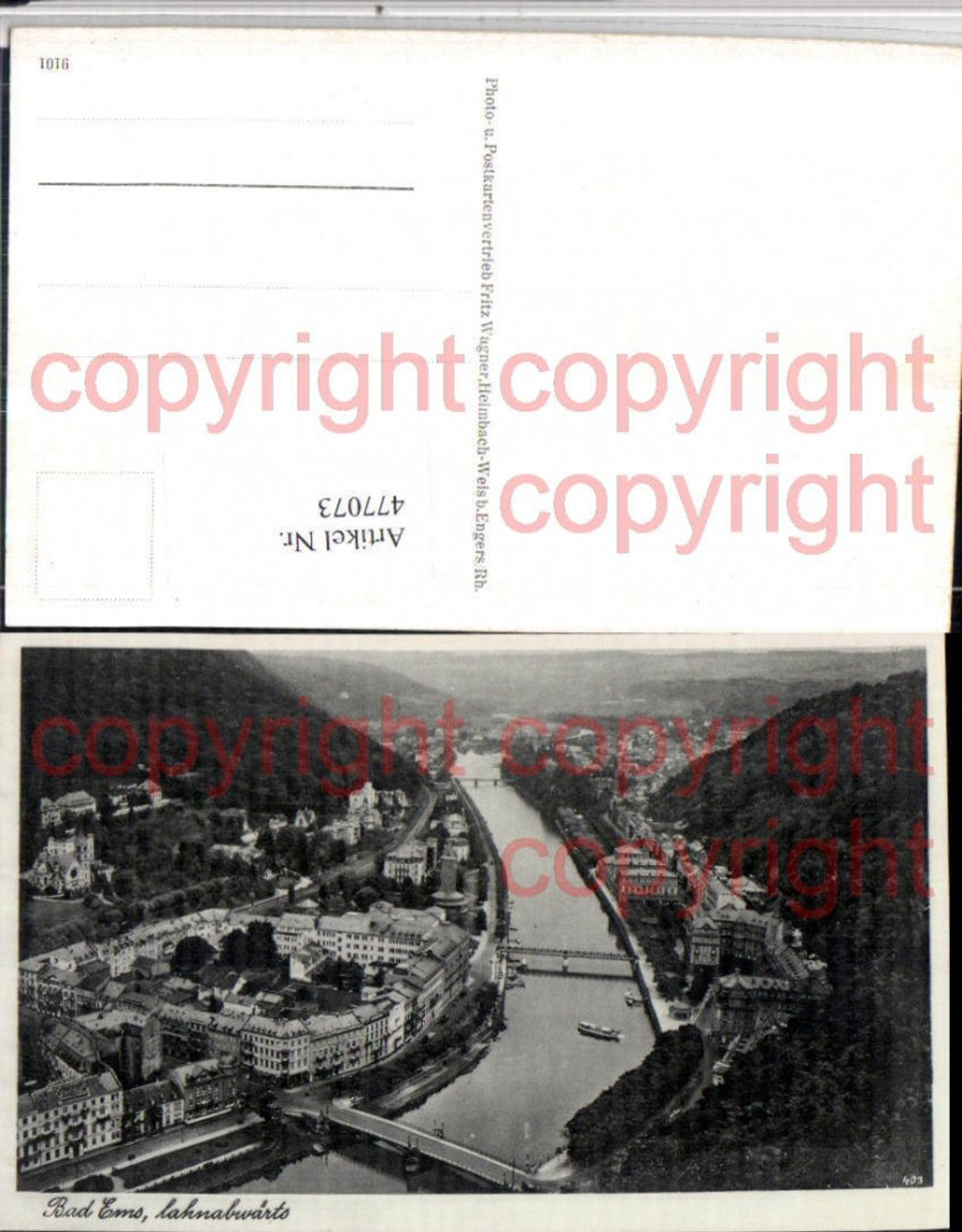 477073,Bad Ems Teilansicht Fluss Brücke