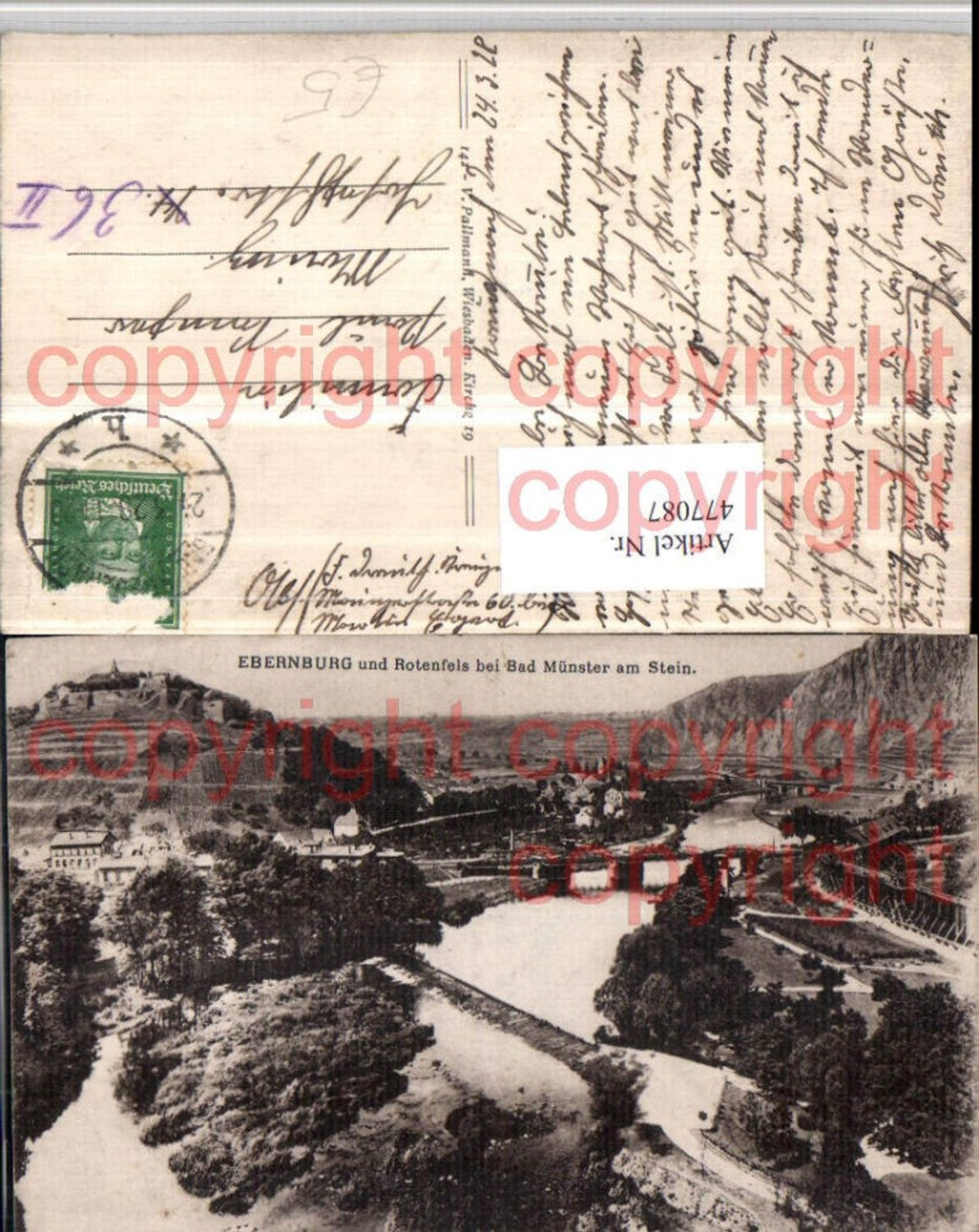 477087,Ebernburg u. Rotenfels b. Bad Münster am Stein Totale Wehr
