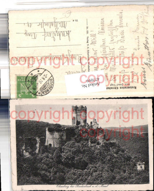 477099,Ehrenburg Ruine b. Brodenbach an d. Mosel