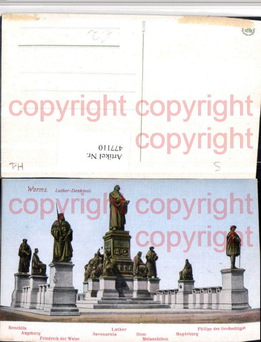 477110,Worms Luther-Denkmal Statuen