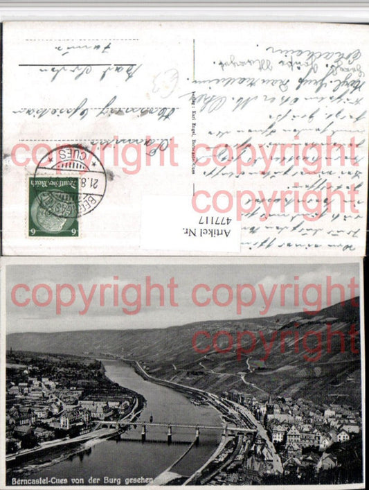 477117,Bernkastel-Kues Totale von d. Burg