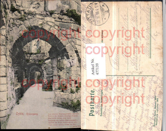 477139,Oybin Kreuzgang Partie Text