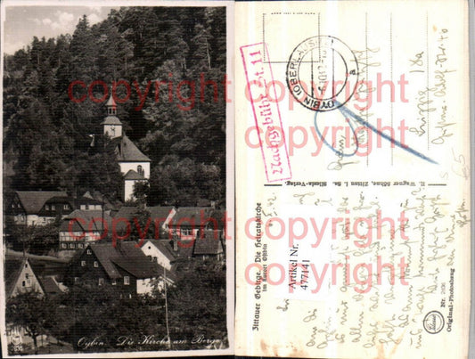 477141,Oybin Heiratskirche Kirche Nachgebühr Stempel