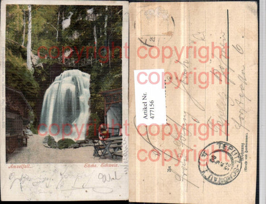 477156,Sächsische Schweiz Amselfall Wasserfall b. Rathen