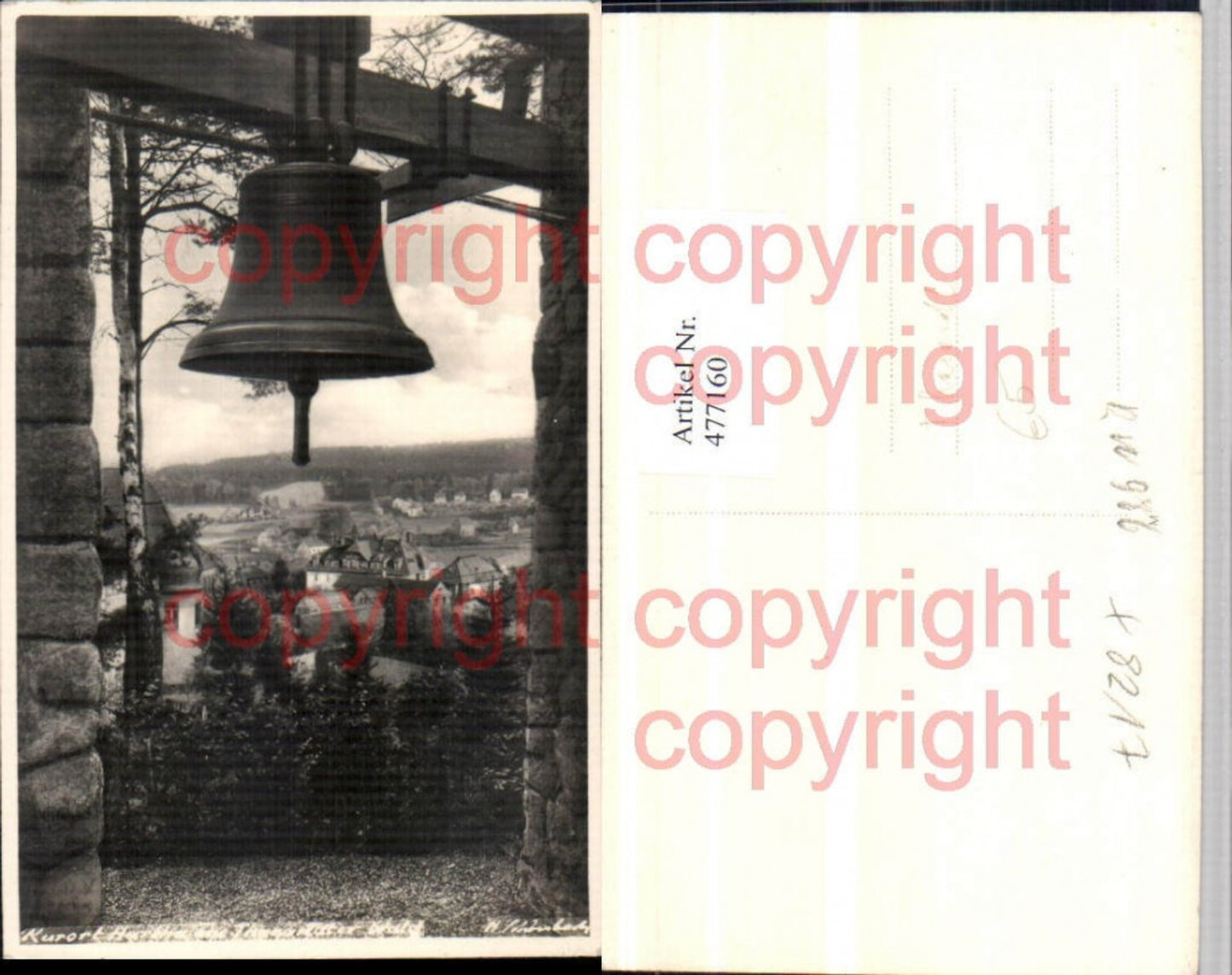 477160,Hartha im Tharandter Wald Teilansicht Glocke