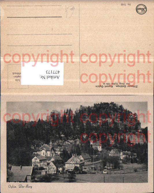 477173,Oybin Teilansicht m. Berg
