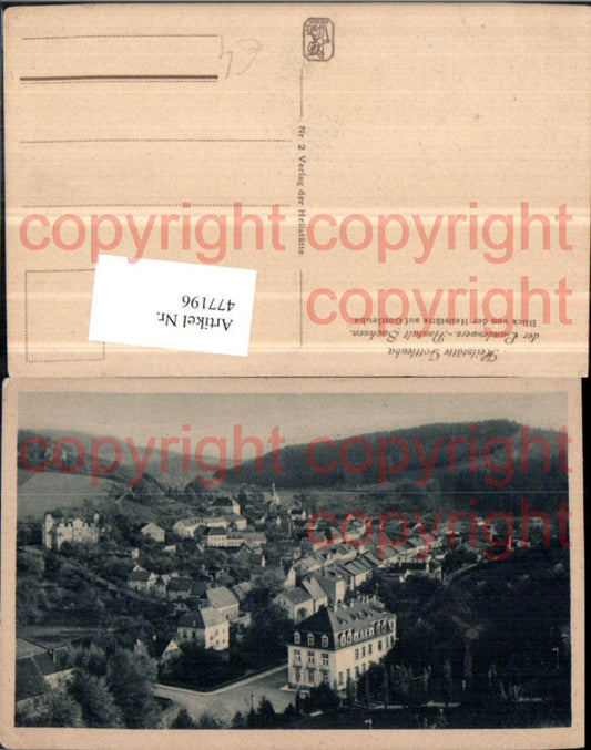 477196,Gottleuba Totale von d. Heilstätte