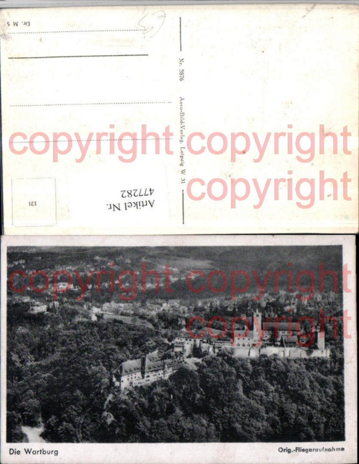 477282, Eisenach Wartburg Castle aerial view