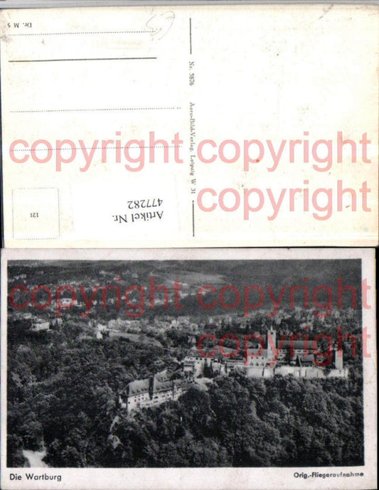 477282, Eisenach Wartburg Castle aerial view