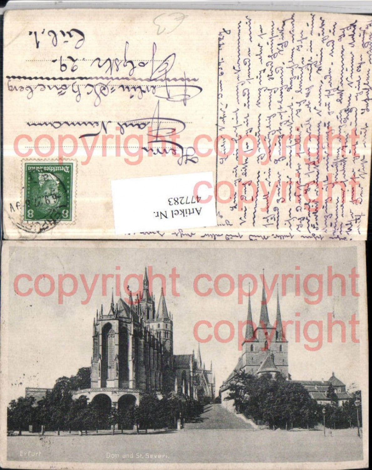 477283,Erfurt Dom u. St. Severi Kirche