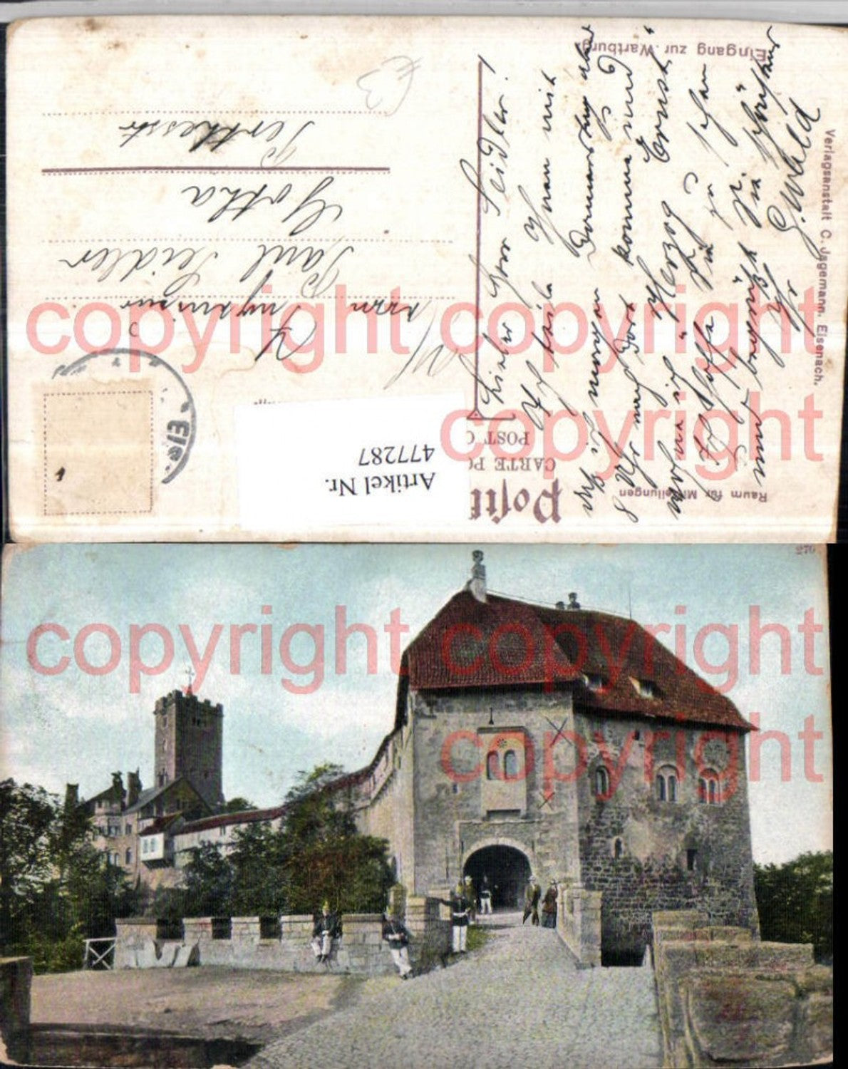 477287, Eisenach Entrance to Wartburg Castle