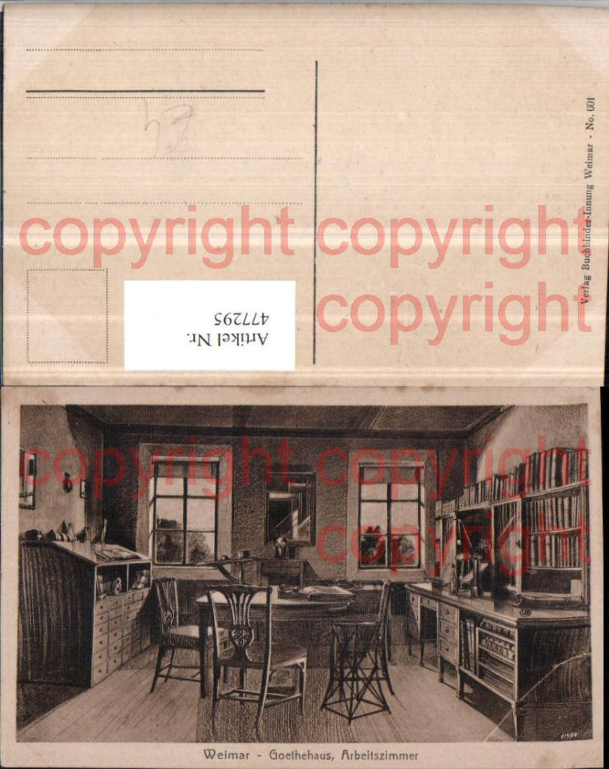 477295,Weimar Goethehaus Arbeitszimmer Innenansicht