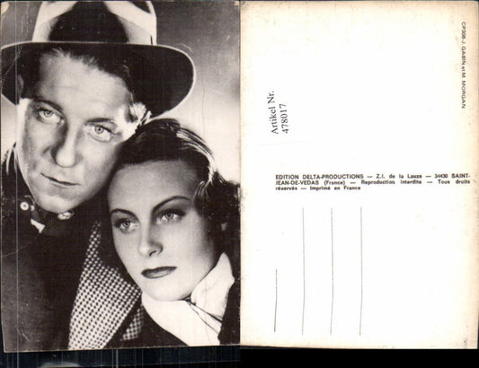 478017,Schauspieler J. Gabin und M. Morgan