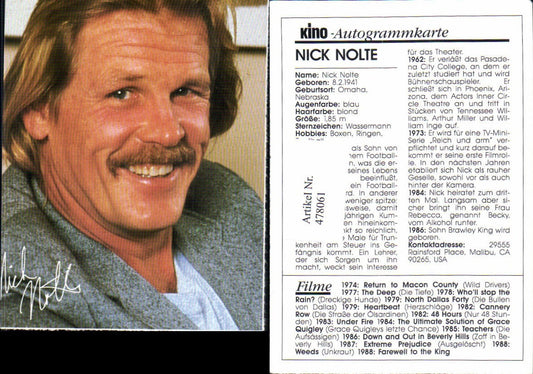 478061,Schauspieler Nick Nolte Kino-Autogrammkarte