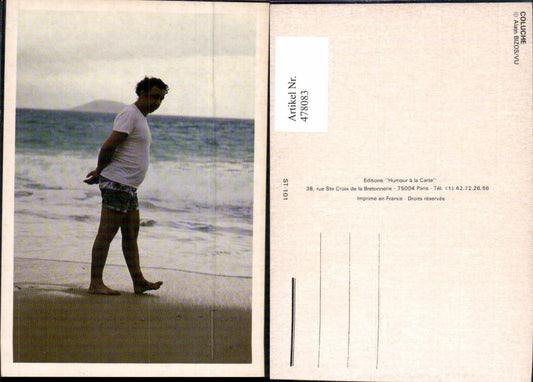 478083,Coluche Humorist Frankreich Strandleben Bademode