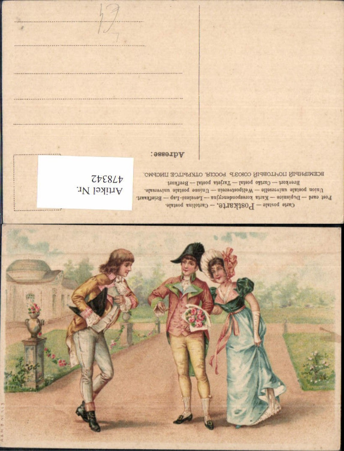 478342,Litho Paar geht spazieren Mann Eifersucht Liebe
