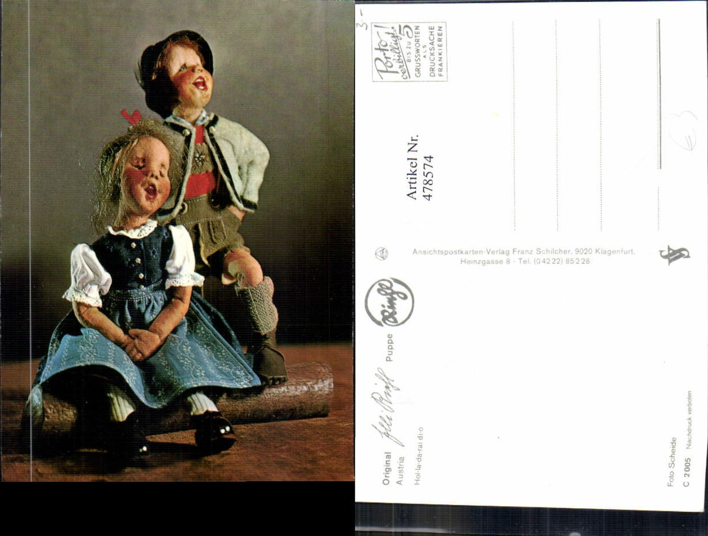 478574,Elli Riehl Hol-la-da-rai di-o Puppe
