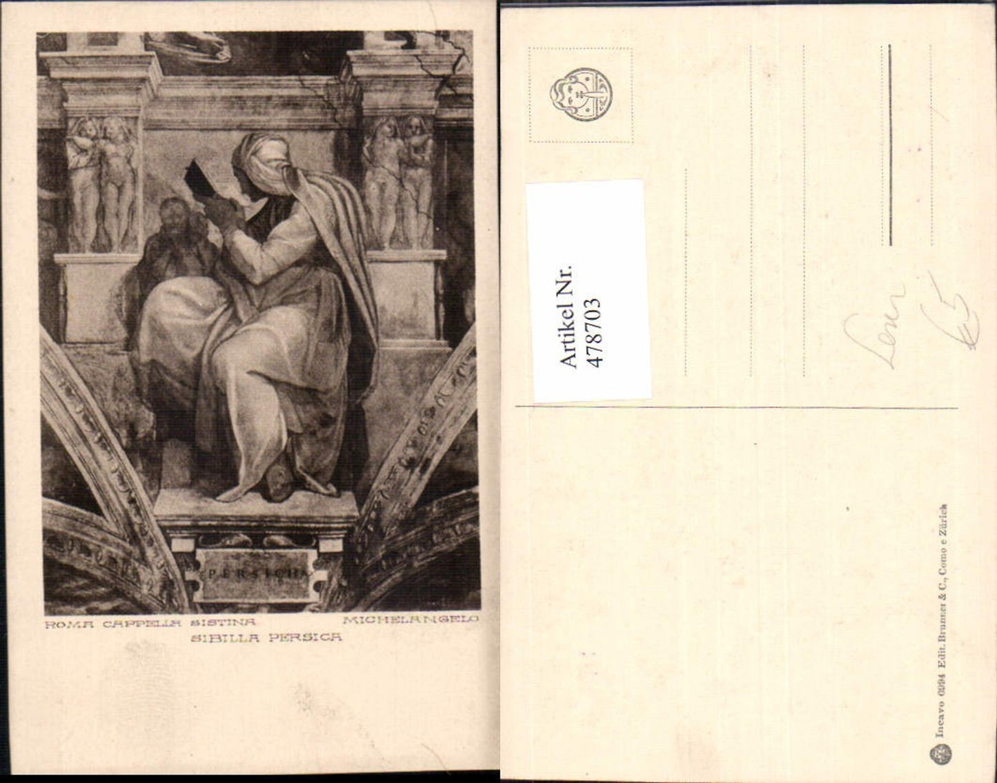 478703,Michaelangelo Sibilla Persica Roma Rom Cappella Sistina Lesen