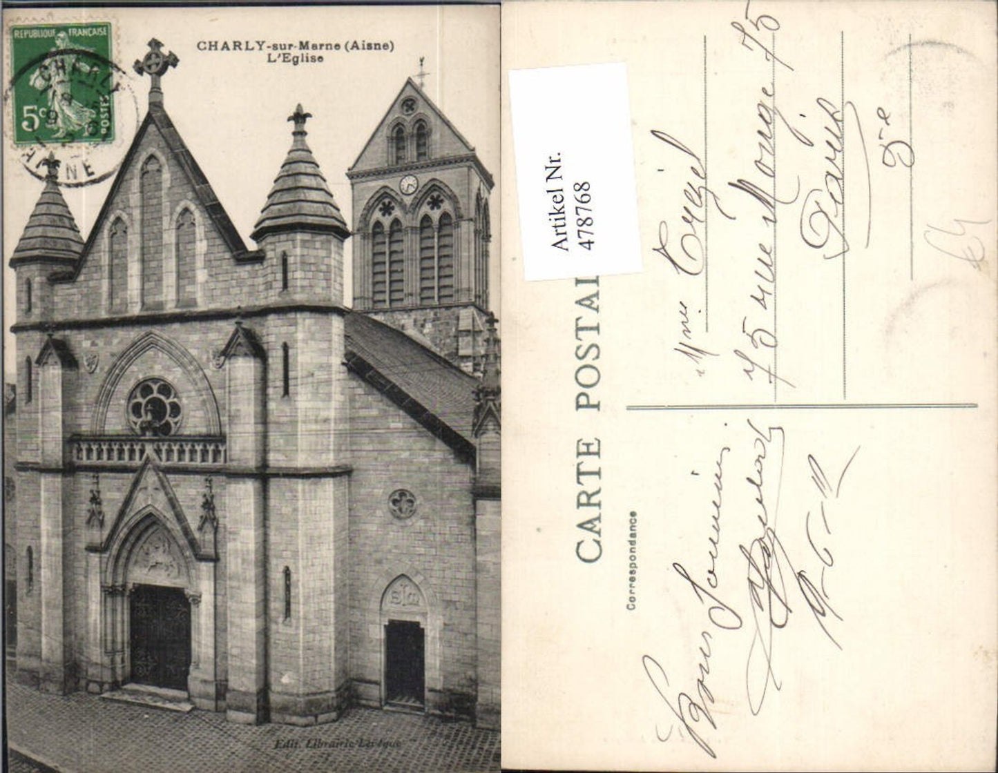 478768,Kirche Charly-sur-Marne Aisne L Eglise