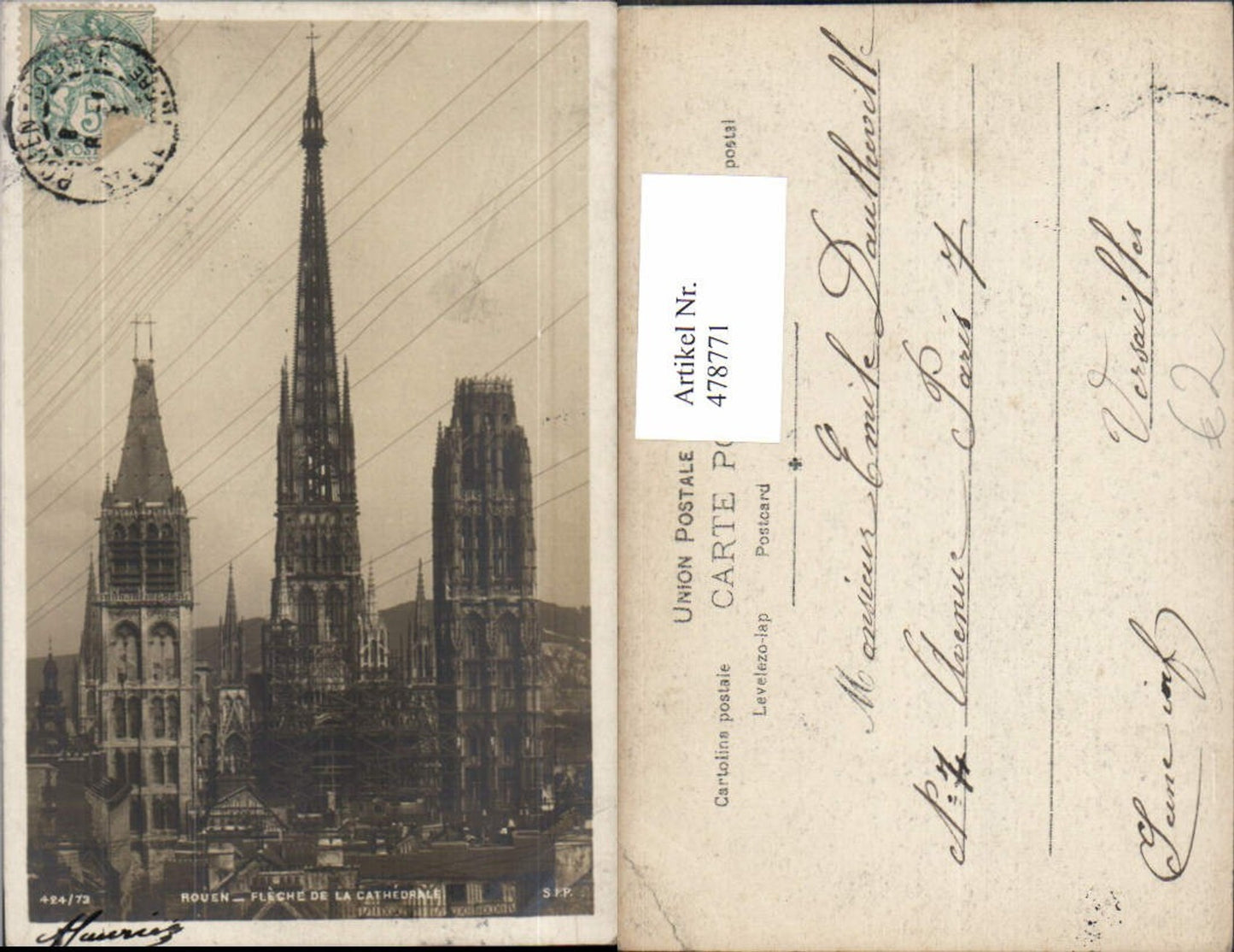 478771,Kirche Rouen Fleche de La Cathedrale Kathedrale