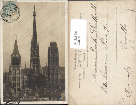 478771,Kirche Rouen Fleche de La Cathedrale Kathedrale