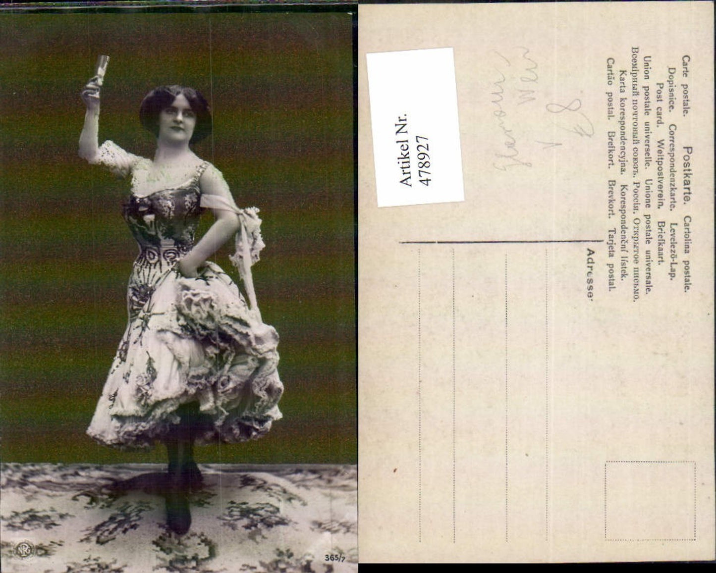 478927,Frau Mode Glamour Kleid m. Unterrock Wein Glas pub NPG 365/7