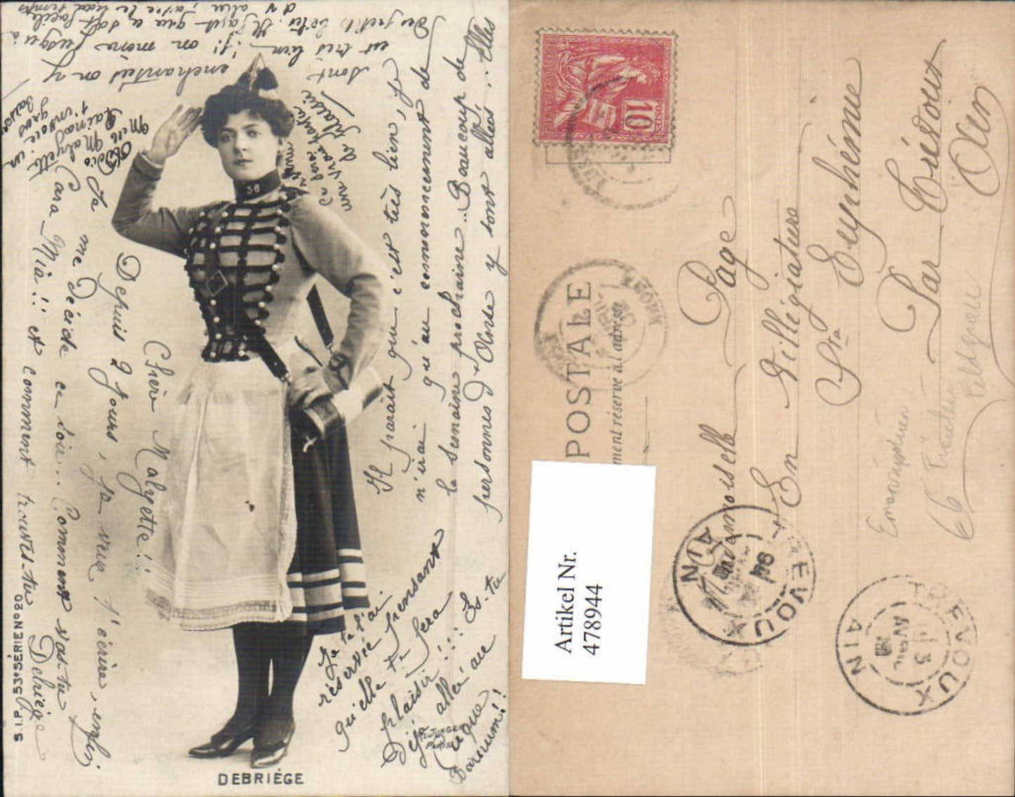 478944,Frau in Uniform Debriege Fräulein Feldgrau Emanzipation