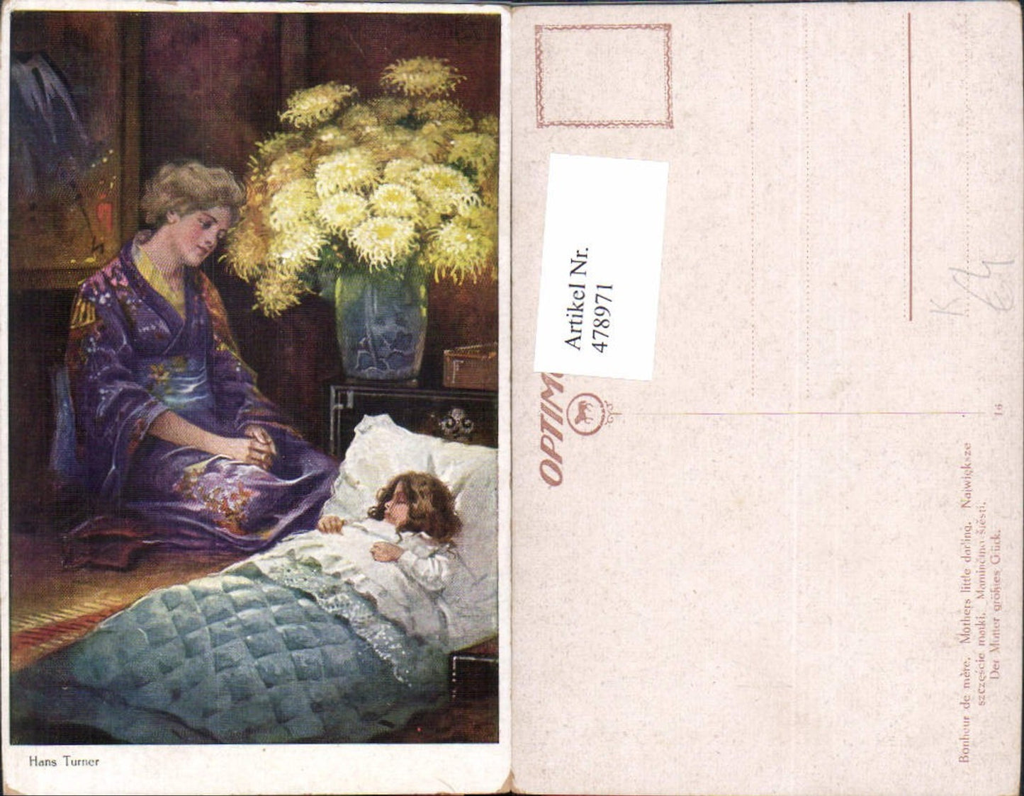 478971,Künstler Ak Hans Turner Frau als Mutter
