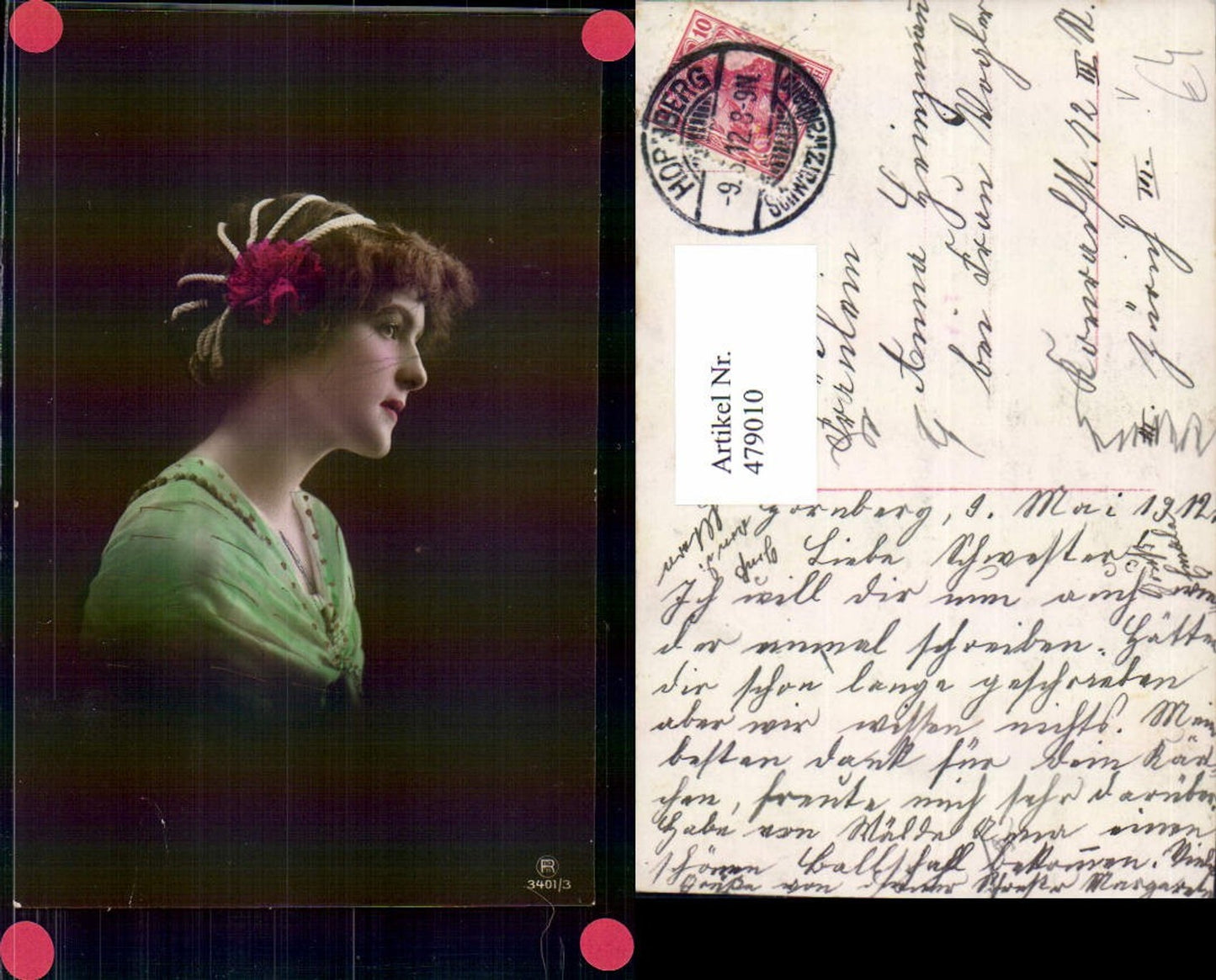 479010,Frau Haarband Kopfschmuck Portrait pub RPH 3401/3