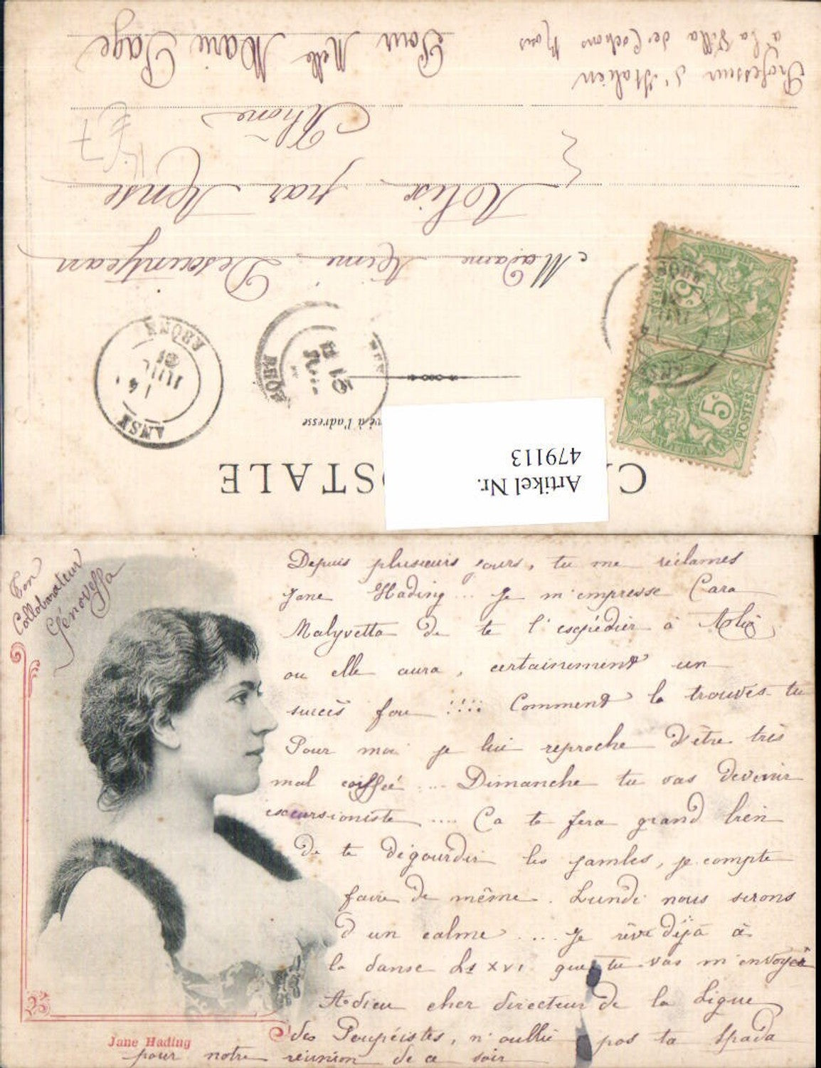 479113,Jane Hading Woman Portrait