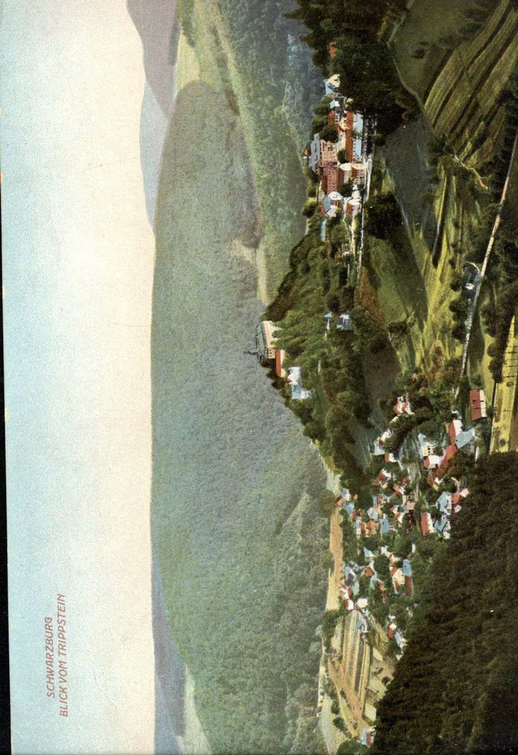 479175,Riesen Ak Schwarzburg Blick v. Trippstein