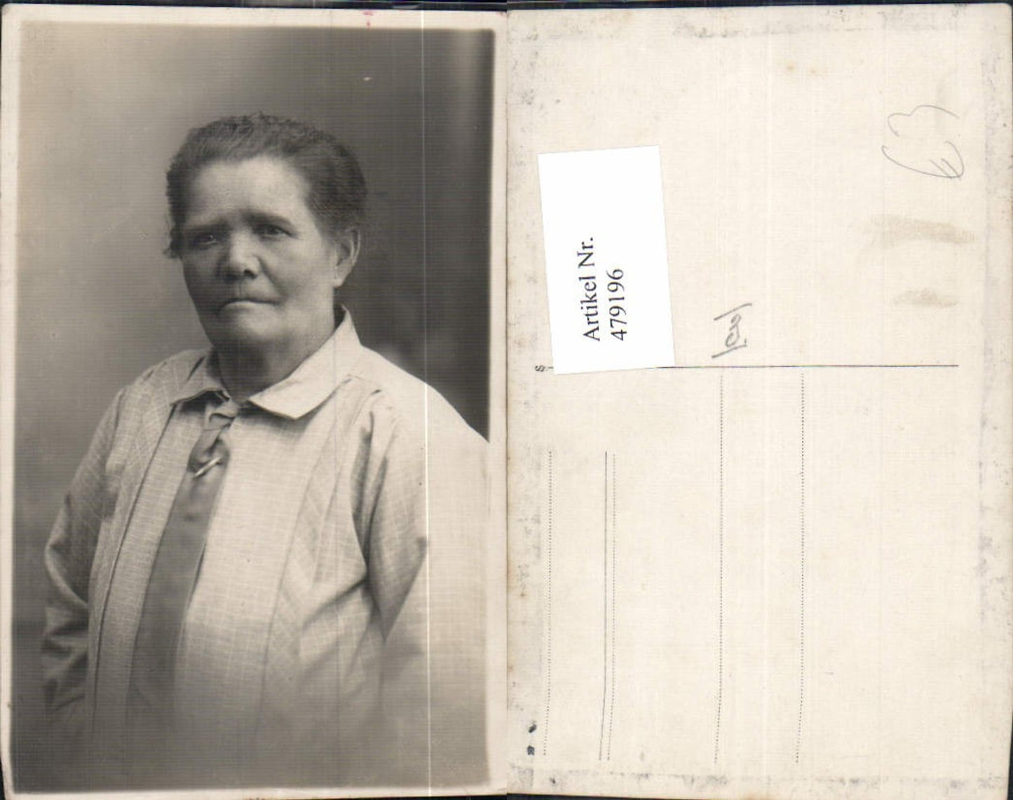479196,Foto Ak Alte Frau Portrait