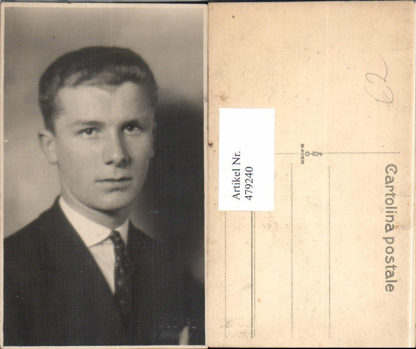 479240, Photo Ak Young Man Portrait