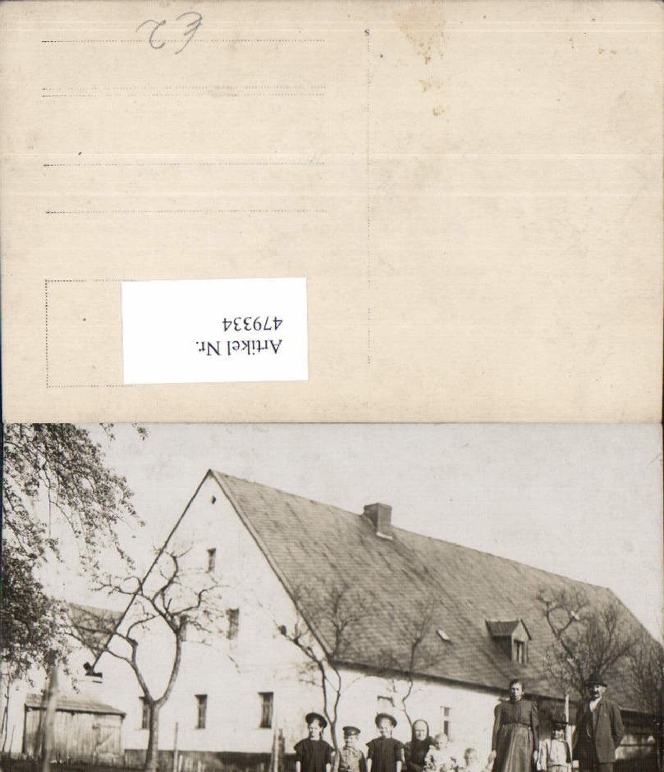 479334,Foto Ak Gruppe Familie v. Haus Bauernhof