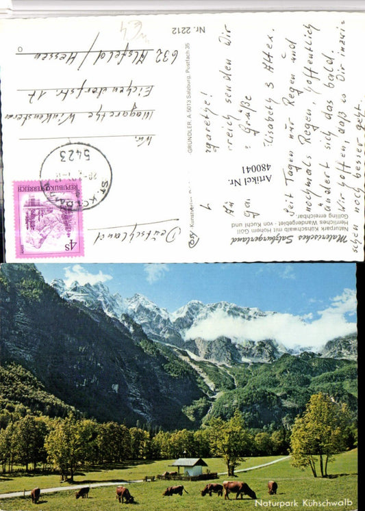 480041,Naturpark Kühschwalb b. Kuchl Golling Bergkulisse pub Cosy