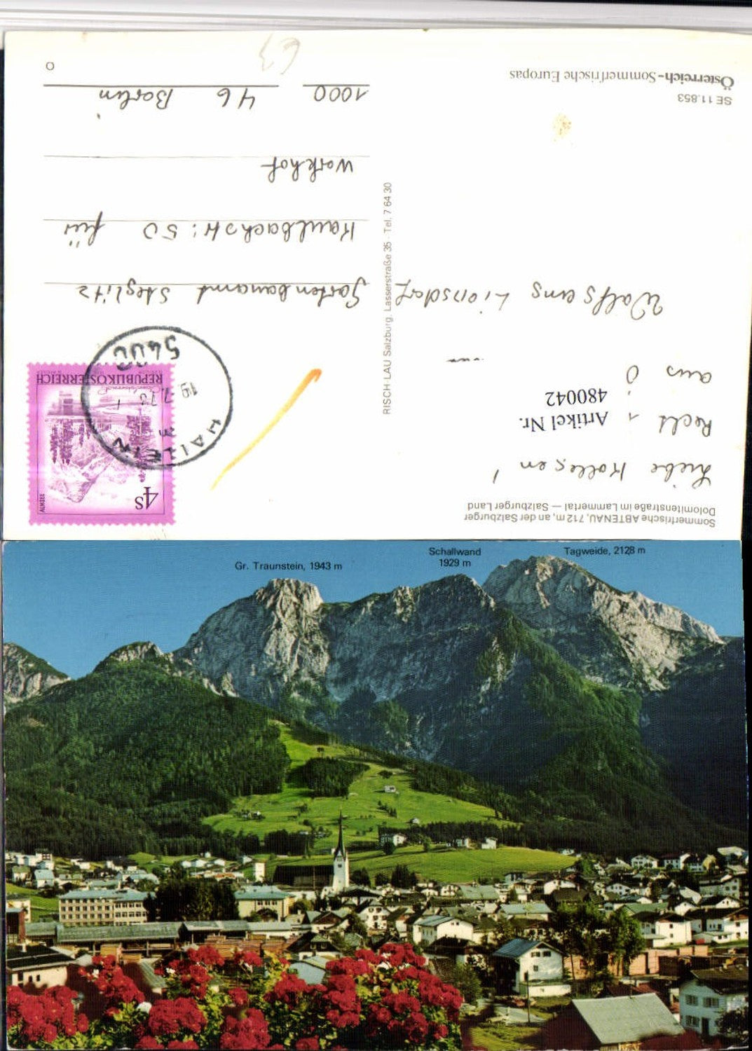 480042,Abtenau Totale Bergkulisse