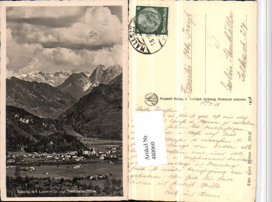 480060,Golling Totale m. Lammertal u. Dachstein Bergkulisse