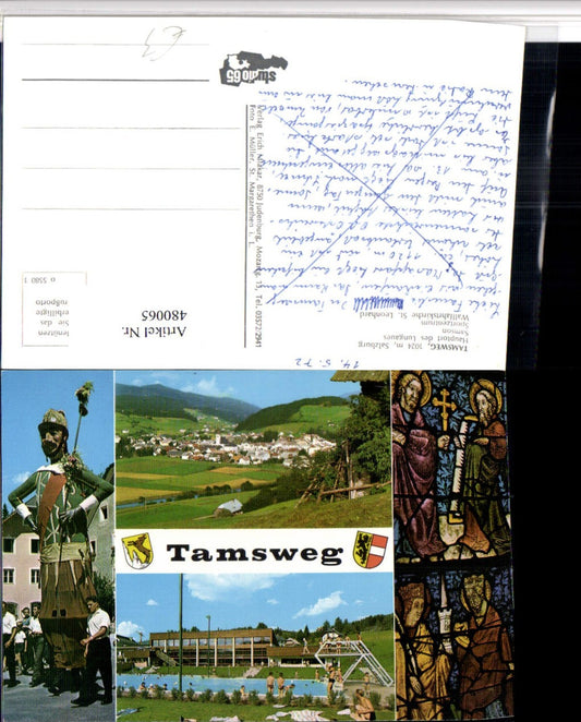 480065,Tamsweg Totale Freibad Sportzentrum Samson Mehrbildkarte