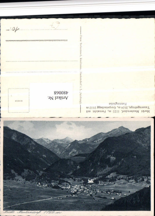 480068,Mauterndorf Totale m. Tauerngebirge Bergkulisse