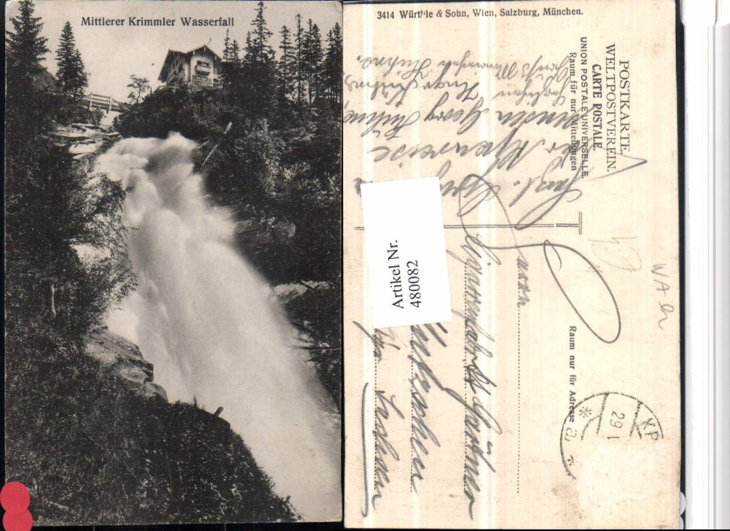 480082,Mittlerer Krimmler Wasserfall b. Krimml